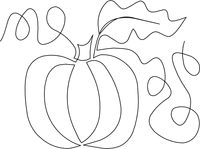 Horizonal Pumpkin Border