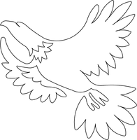 Eagle In Flight Motif