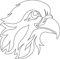 Eagles Dare Head Motif