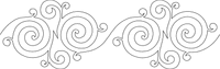 Crazy Swirls Border